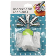 Cake Decorating Nozzle with Piping Bag