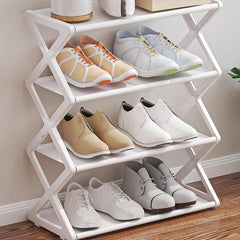 4 Layer Shoe Storage Shelf-White