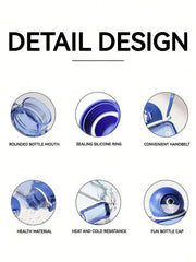 500ml Cute Cartoon Water Tumbler with Strap