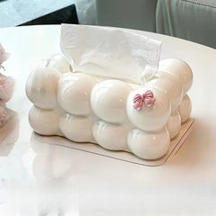 Bubble Shape Tissue Box-OffWhite