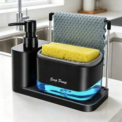 5-in-1 Kitchen Soap Dispenser Set-Black