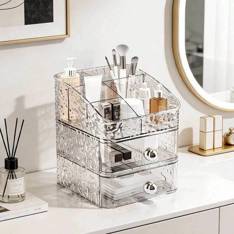 3 Layer Drawer Cosmetic Organizer