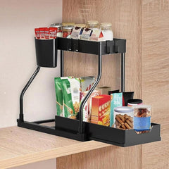 2 Tier Multipurpose Rack-Black