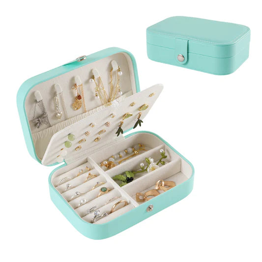 Multi-Layer Jewellery Storage Case-Sky Blue