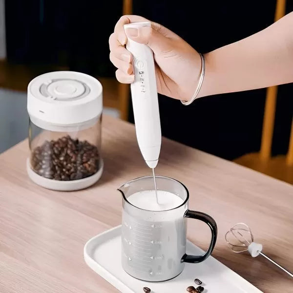 2-in-1 USB rechargeable handheld Coffee Beater