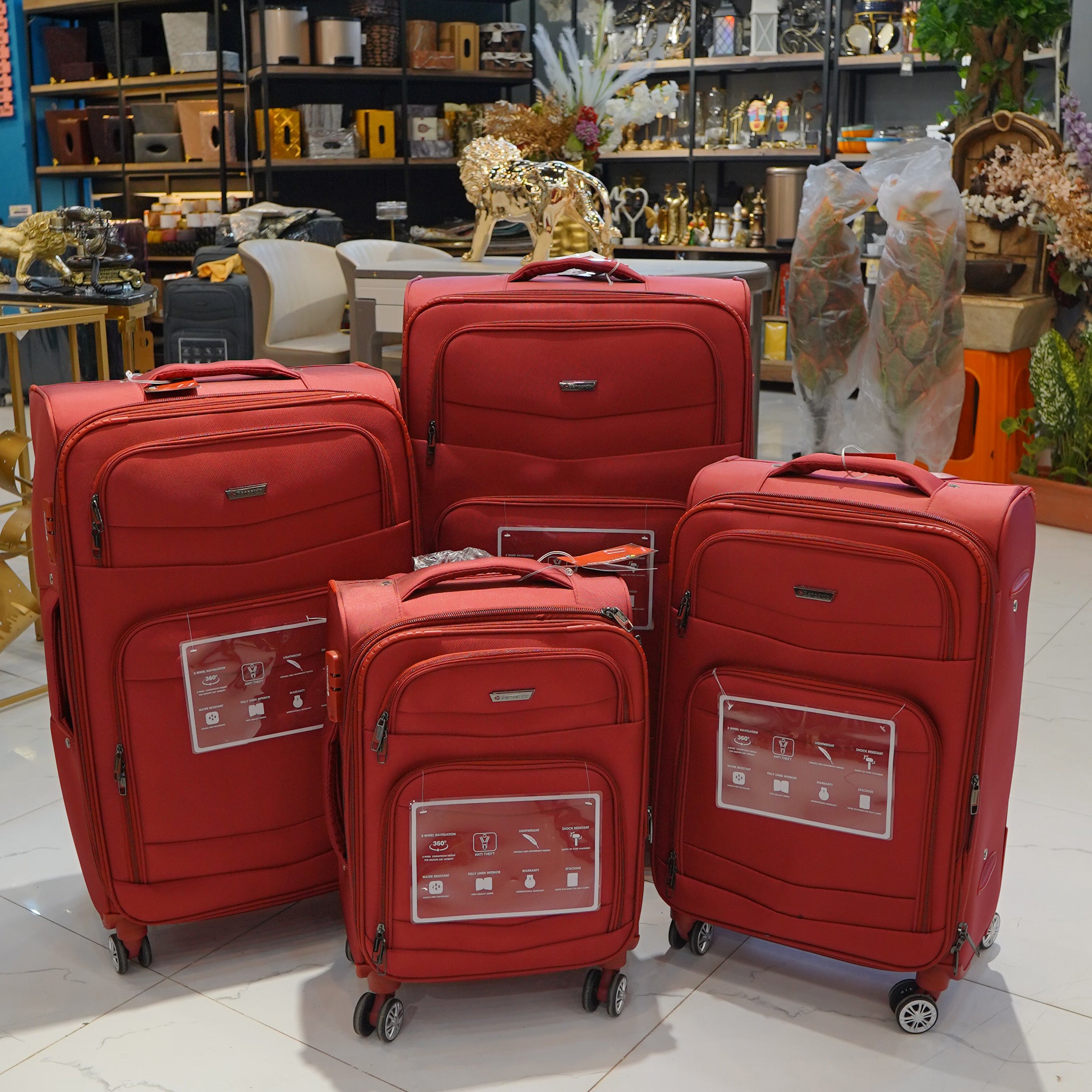 1 Pc Bencardo Travel Soft Suitcase (Red)