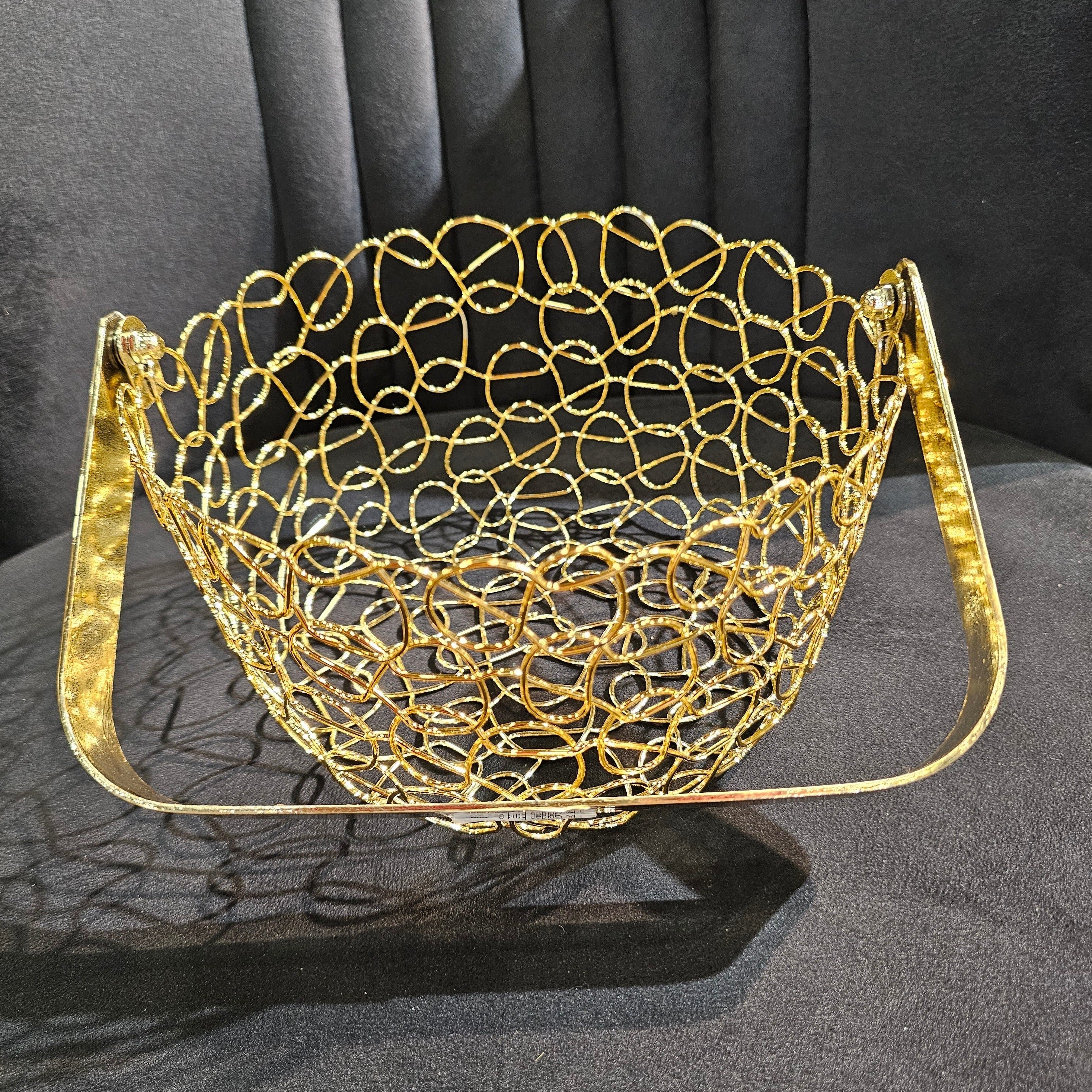 Golden Fruit Serving Basket (Medium)