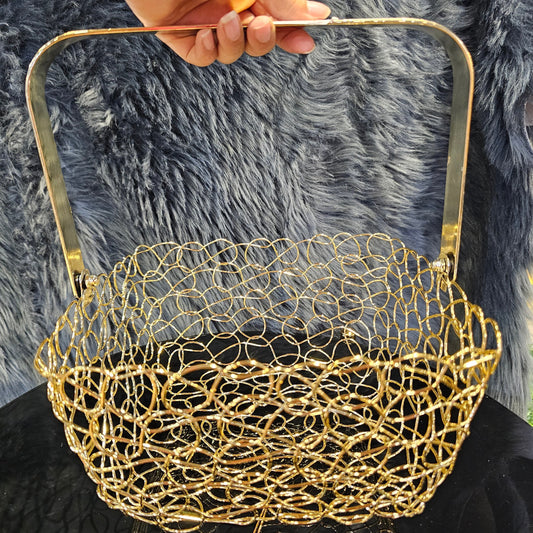 Golden Fruit Serving Basket (Medium)