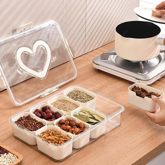 8 Compartment Snack Storage Box