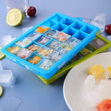 24 Holes Silicone Ice Cube Tray With Cover