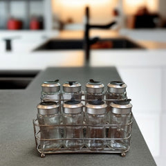 Spice Jar 9pc Set With Stand