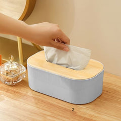 Premium Tissue Box Holder-Grey