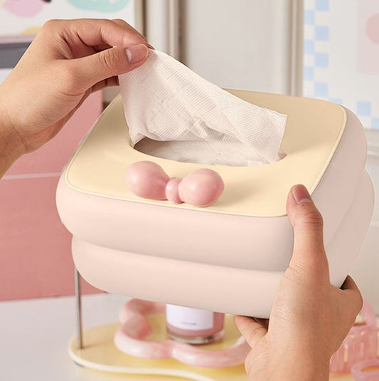 Kawaii Bow Tissue Holder-Pink