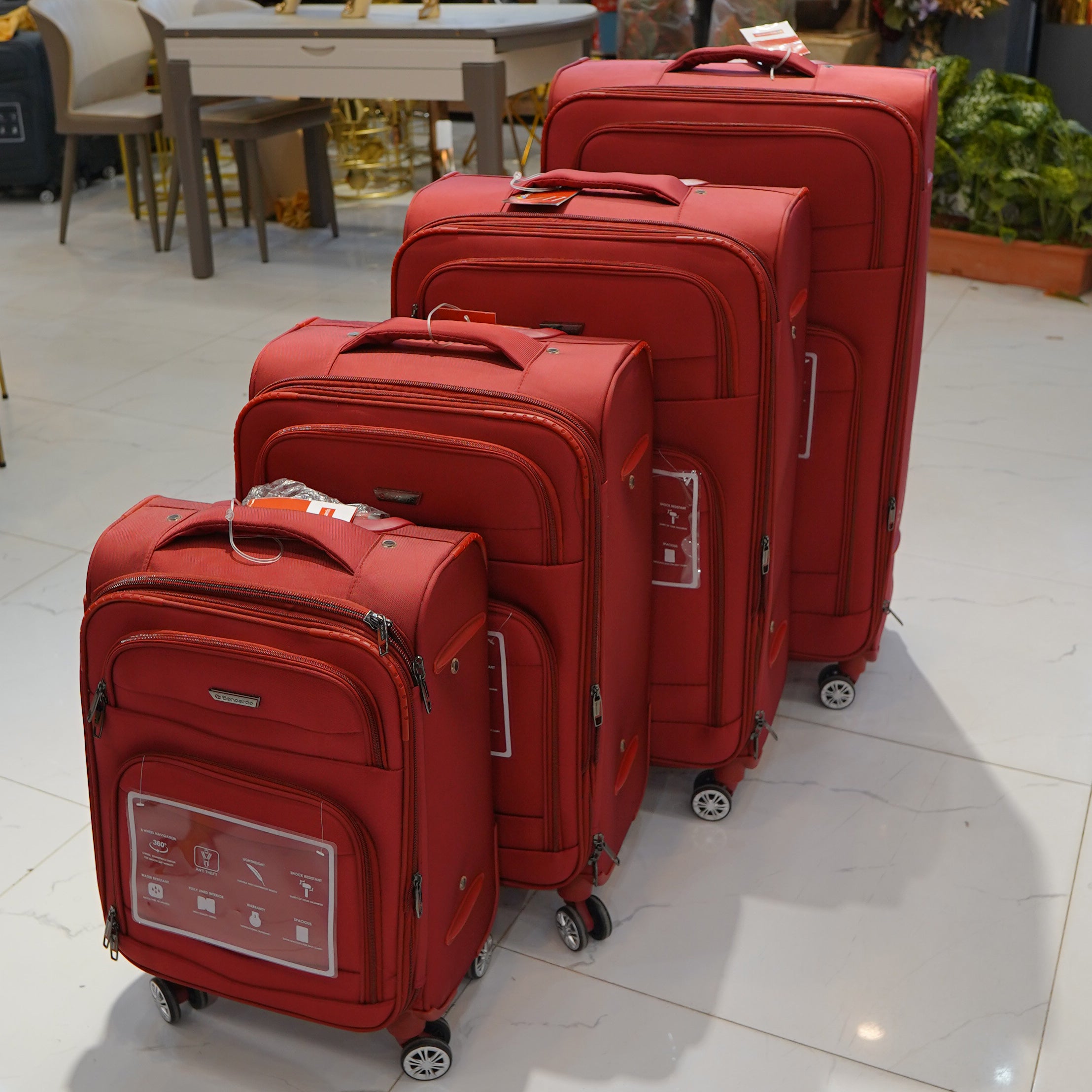 1 Pc Bencardo Travel Soft Suitcase (Navy Blue)