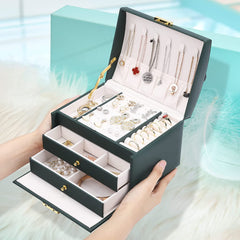 Luxury Lockable Jewelry Holder Organizer