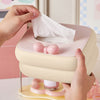 Kawaii Bow Tissue Holder-Beige