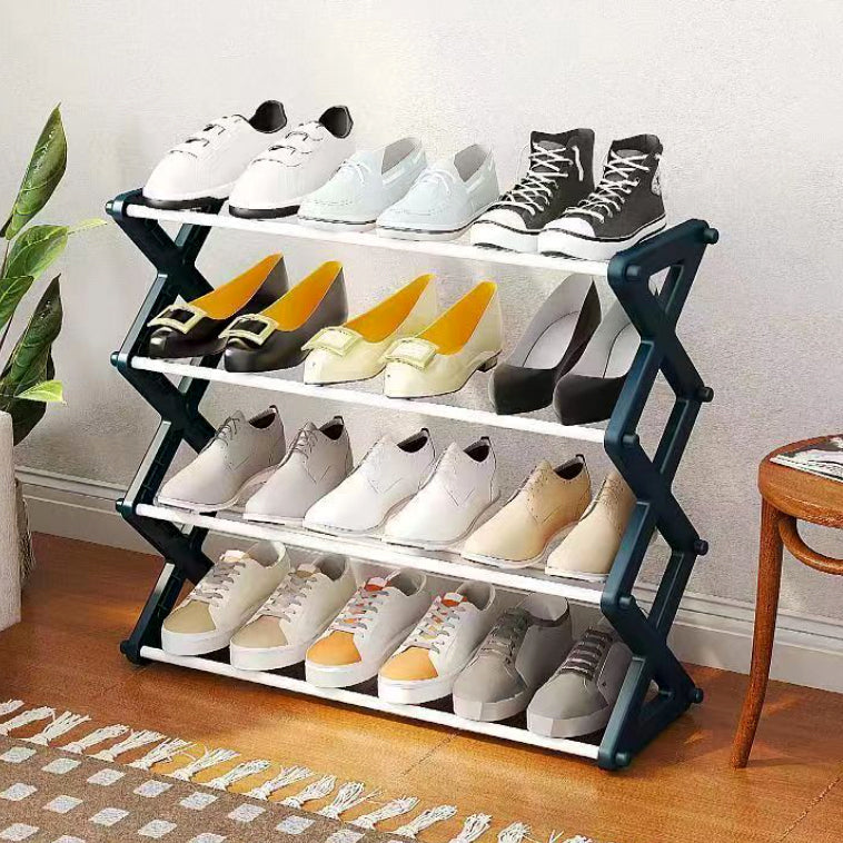 4 Layer X-Type Shoe Rack