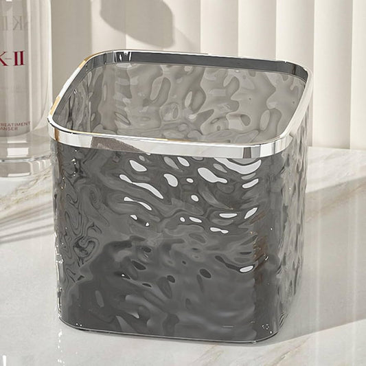 Acrylic Clear Storage Bin-Grey