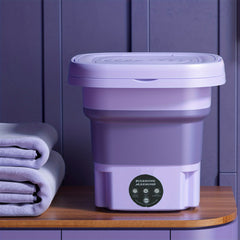 9L Foldable Washing Machine-Purple