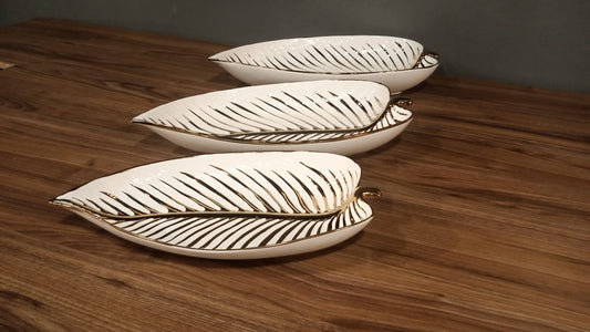 Ceramic Leaf Tray -M