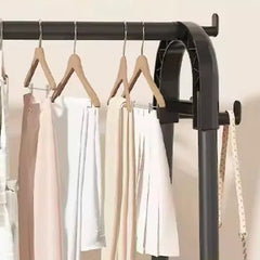 Movable Standing Clothes Rack With Wheels