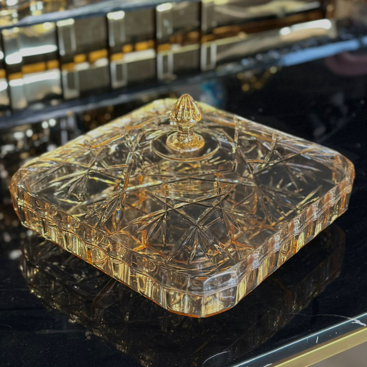 Acrylic Dry Fruit Tray Square-G5044