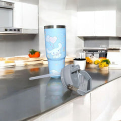 Stainless steel thermos cup -Sky Blue  D1