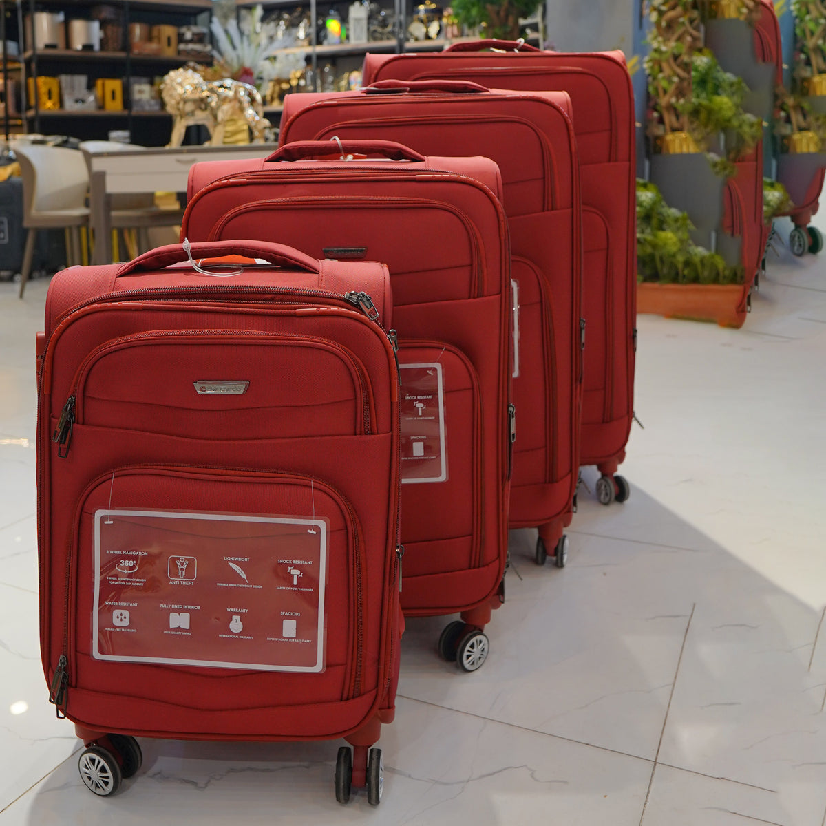 1 Pc Bencardo Travel Soft Suitcase (Red)