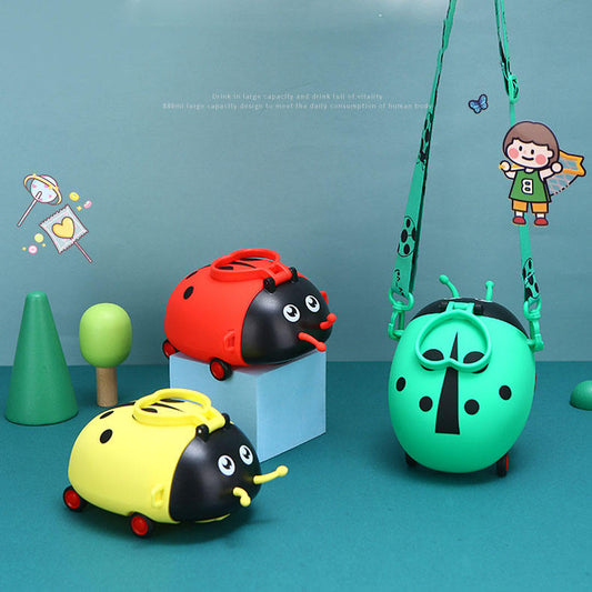 Insect Shape Water Bottle-Red