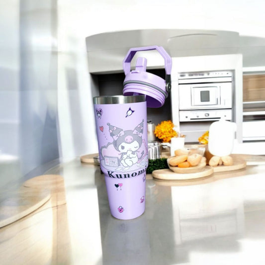 Stainless steel thermos cup -Purple
