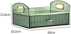 2-Tier Luxury Makeup Box-Green
