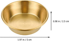 Golden Seasoning Plate Round Small