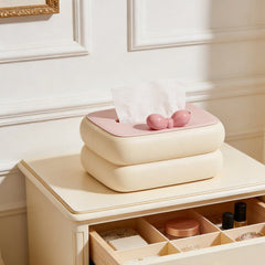 Kawaii Bow Tissue Holder-Beige