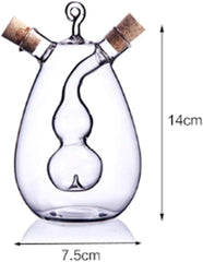 Double Sided Glass Oil Bottle