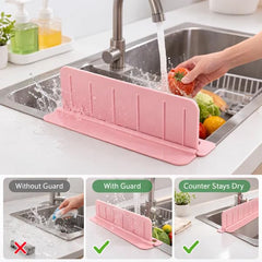 Sink Splash Guard with Strong Suction Cups