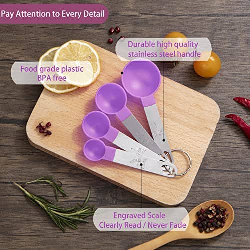 8 Pcs Measuring Cups and Spoon
