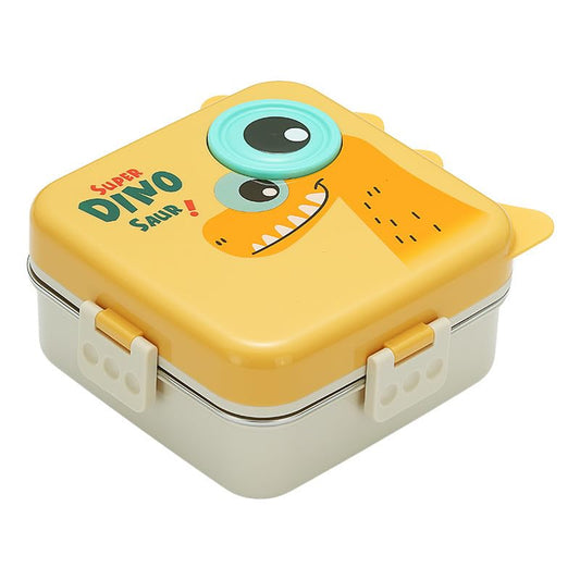 Dino Saur Design Bento Lunch Box-Orange