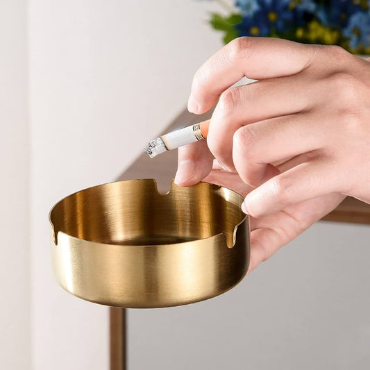 Round Stainless Steel Ash Tray-10cm