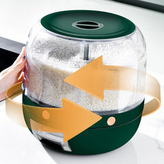6 Compartment Grain Storage Dispenser Green-M