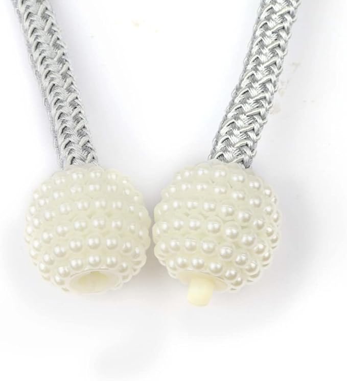 2 Pcs Curtain Holders Punch-Free Thick Rope
