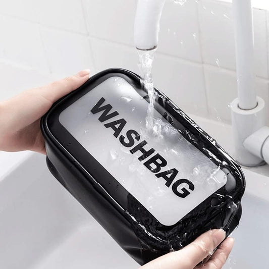 Wash Bag Makeup Travel Pouch Black (S)