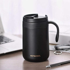 1 Pc Vacuum Coffee Mug 500ml-Black