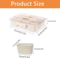 9 Compartments Divided Storage box