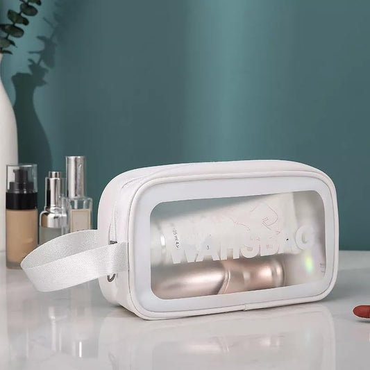 Wash Bag Makeup Travel Pouch White (S)