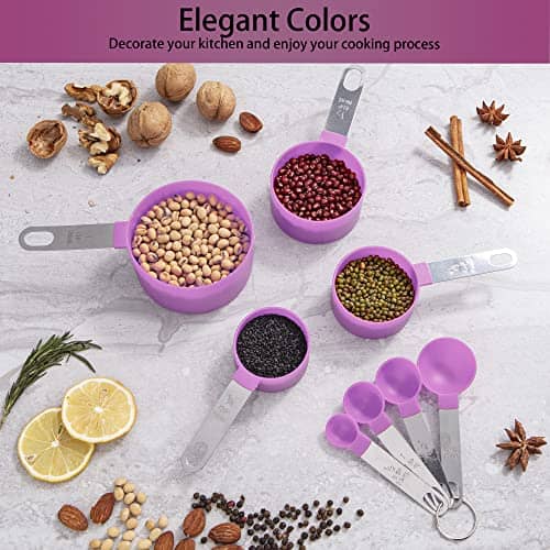 8 Pcs Measuring Cups and Spoon