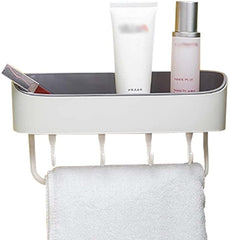 Wall Mounted Shower Shelf Wall Mountable (White)