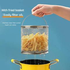 Mini Deep Fryer Pot with Stainer-2L