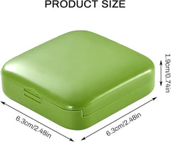 Portable Push-Pull Pill Box Two Compartments