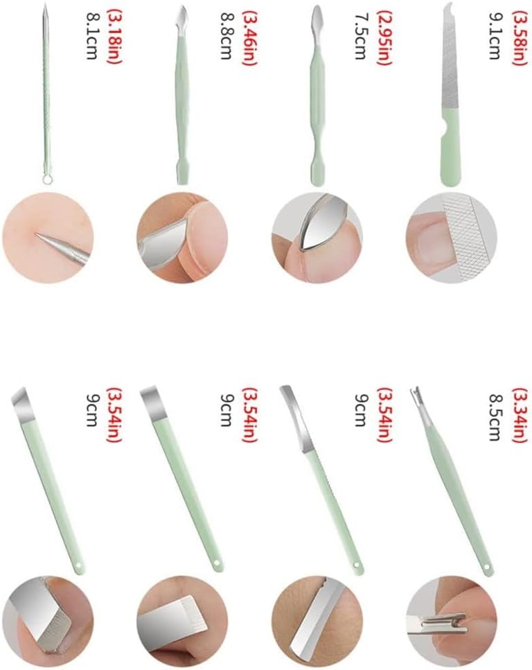 16 Pieces Set Nail Care Tools -Yellow