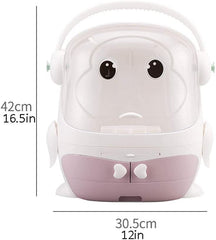 Portable Waterproof Makeup Case Desktop Storage Box -Pink